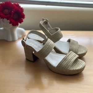 Anne Klein Padrino Raffia Sandal